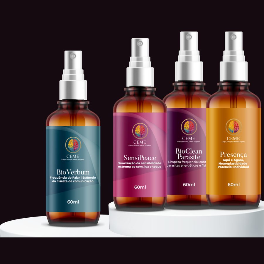 Linha de moduladores biofísicos CEME em frascos spray 60ml